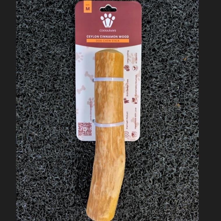 Ceylon Cinnamon Wood Dog Chew Stick - Medium